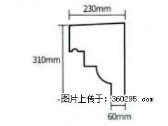 产品分解图型 - 檐口线，型号：SX311-YK-3，规格：230x310mm(3) - 辽阳三象EPS建材 liaoyang.sx311.cc